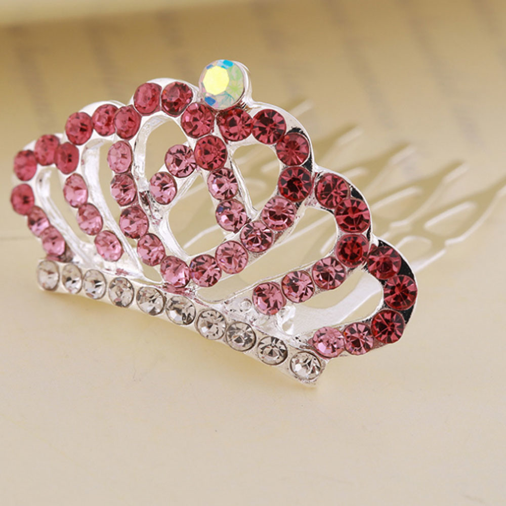 Fashion Hair Claws with Crown with White Diamond