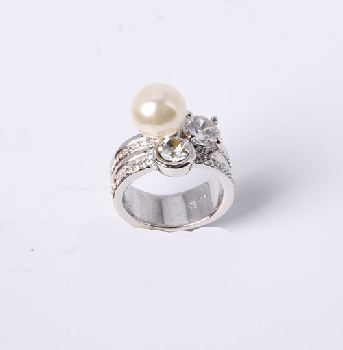 Fox Design Fashion Jewelry Ring with Rhinestone and Epoxy