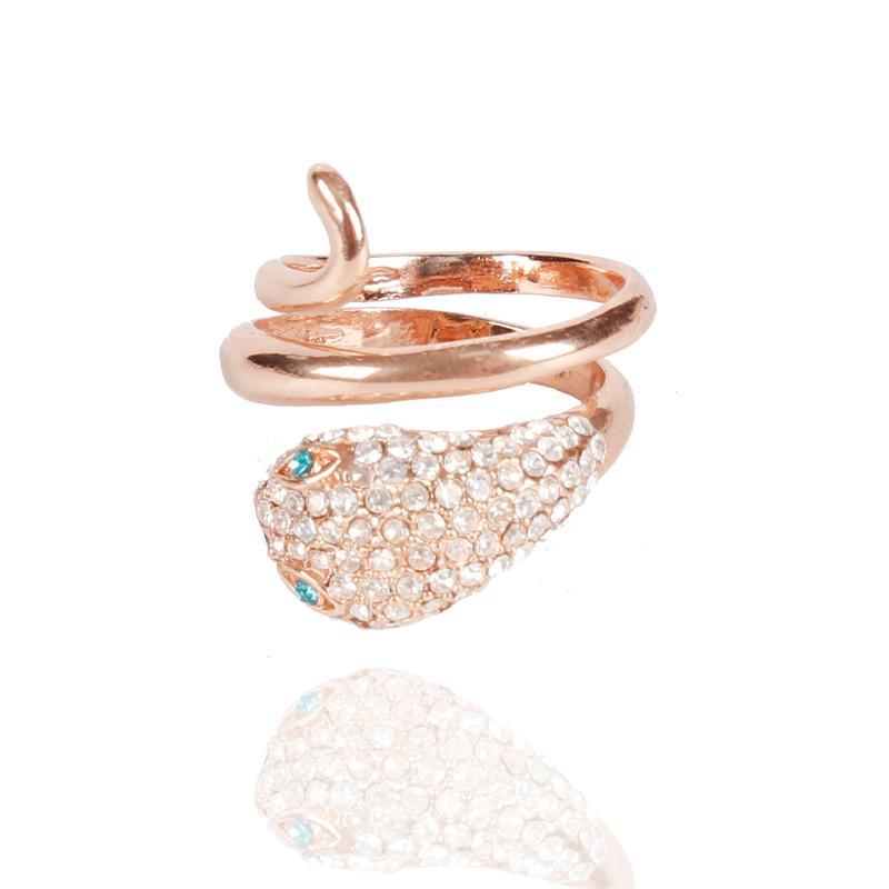 Irregular Rose Gold Diamond Ring