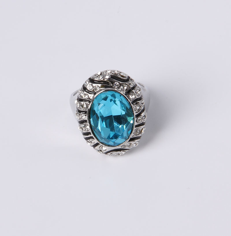 Cheap Price Fashion Jewelry Ring with Glass Stone
