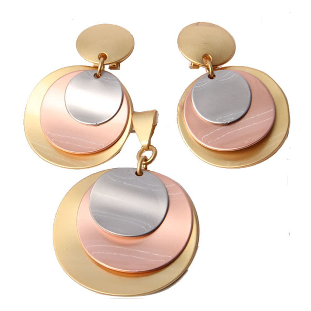 Year Fashion Gold Plating Irregular Shape Jewelry Set