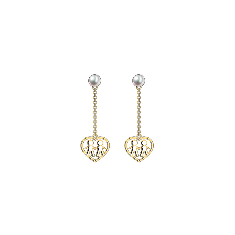 Top Fashion High Quality Fashion Gold Heart-Shaped Couple Jewelry Set