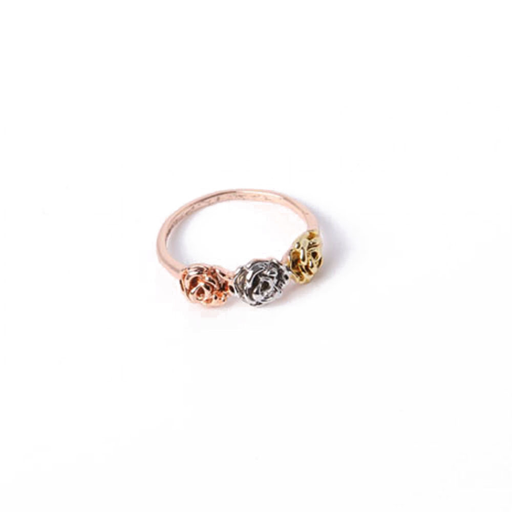 New Design Fashion Jewelry Flower Shape Gold Ring