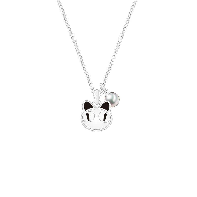 Factory Direct Classic White and Black Animal Panda Shape Jewelry Set