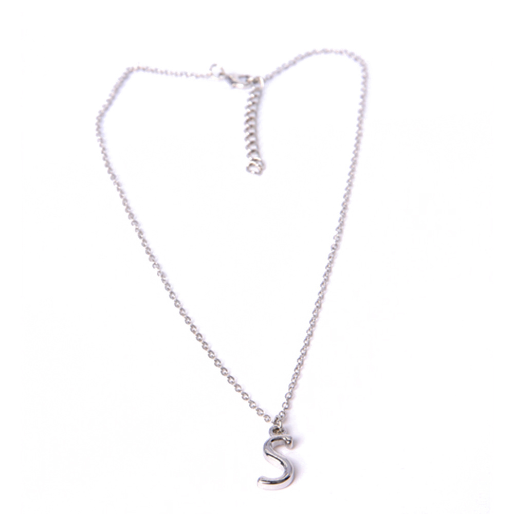 Standard Fashion Jewelry Silver Letter D Pendant Necklace