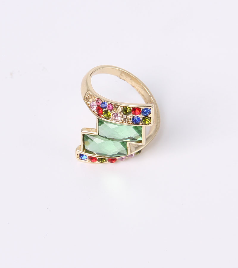 Factory Wholesale Price Fashion Jewelry Ring with White Cat Eye Stone