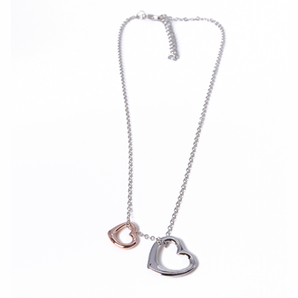 Adjustable Fashion Jewelry Silver Square Pendant Necklace