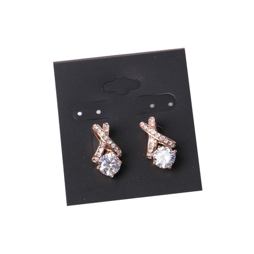 Fashion Jewelry Earring with Heart Charm CZ Stones