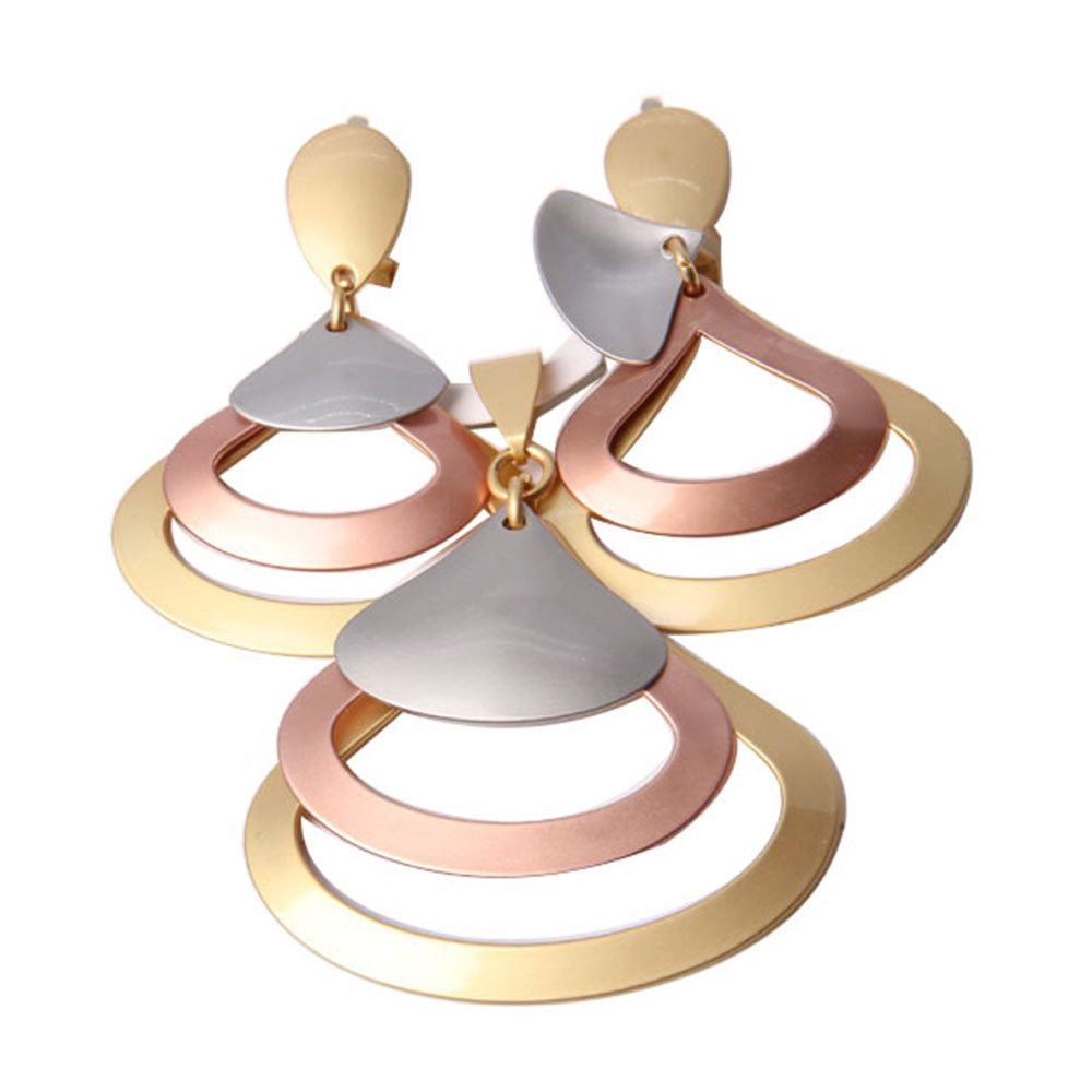 Hotsales Fashion Gold Plating Irregular Shape Jewelry Set