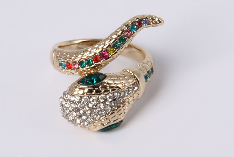 Zinc Alloy Fashion Jewelry Ring in Good Finishing with Rhinestones