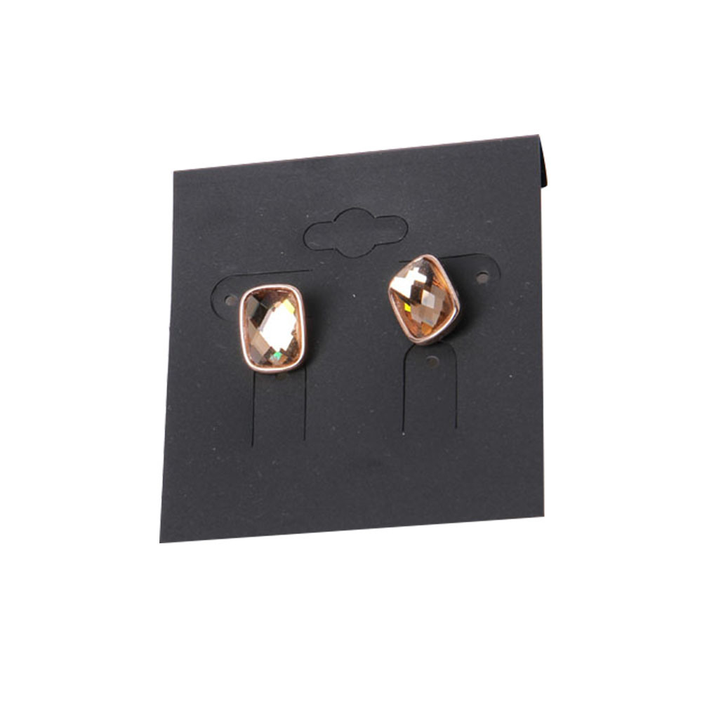 Fashion Jewelry Earring with Flower Black Enamel