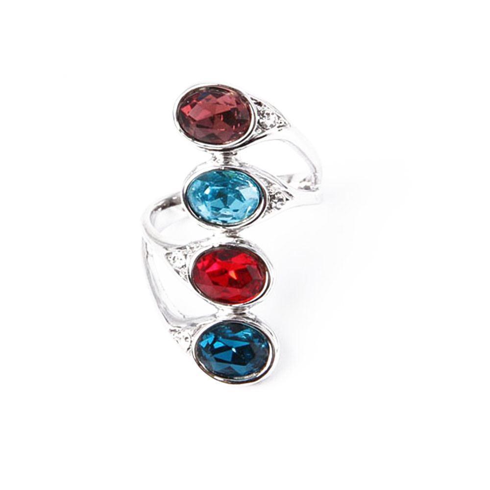 China Manufacturer Fashion Jewelry Ring with Colorful Stones