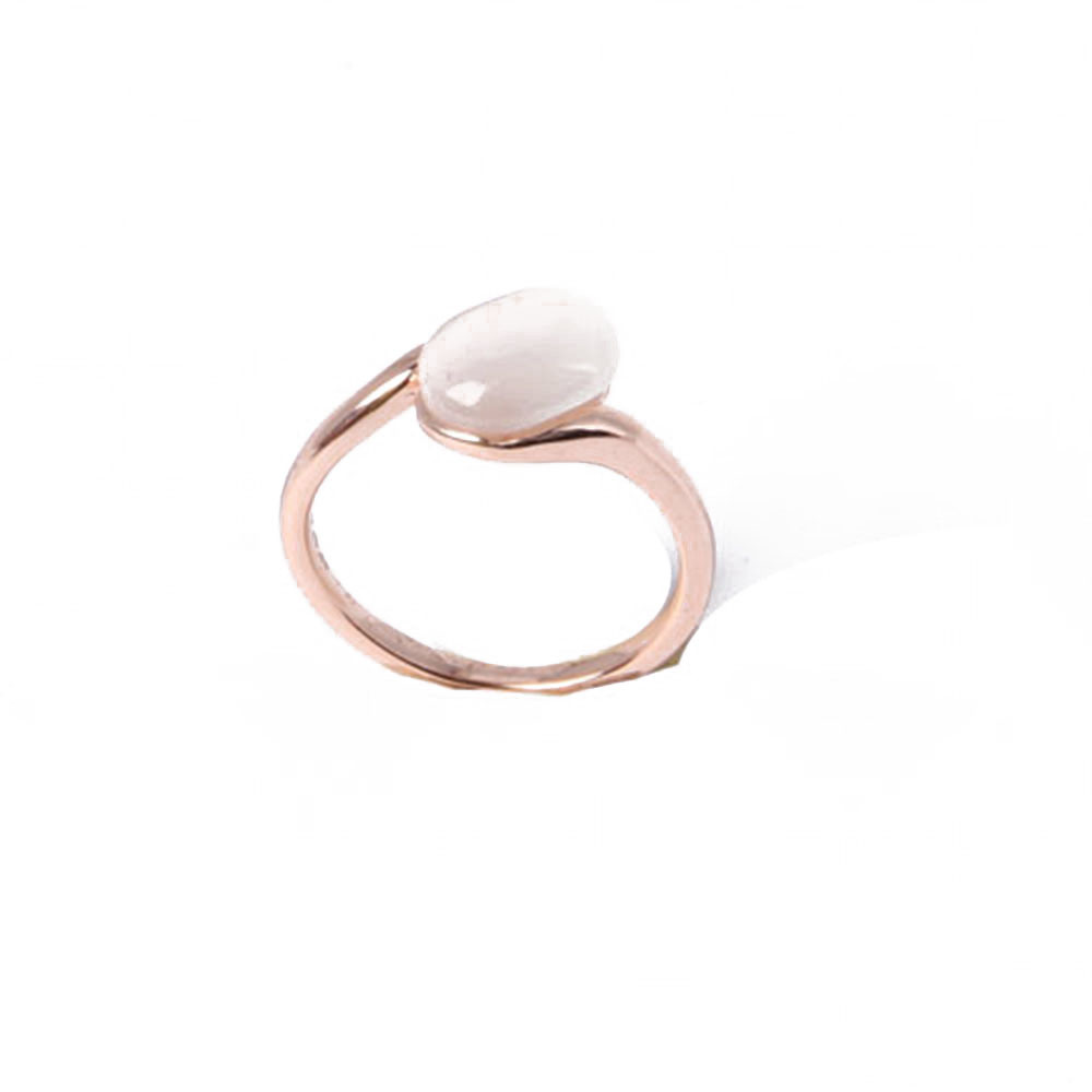 High Quality Fashion Jewelry Rose Gold Pearl Ring