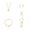 Low Price Gold Pearl Angel Girl Baby Jewelry Set